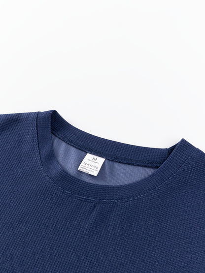 Frederick | Textured Waffle-Knit Long Sleeve Top