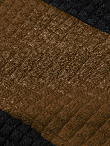 Rutherford | Textured Colour-Block Hoodie
