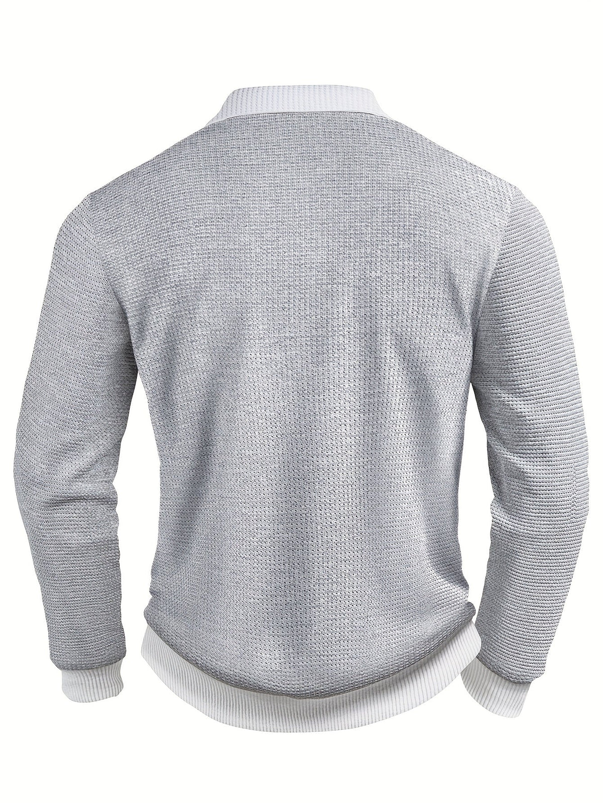 Winston | Textured Long-Sleeve Polo Shirt