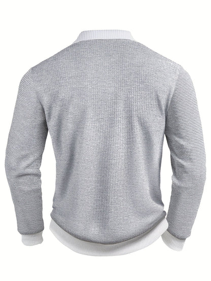 Winston | Textured Long-Sleeve Polo Shirt