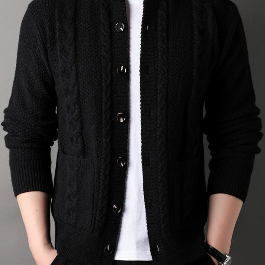 Percival | Textured Button-Front Cardigan