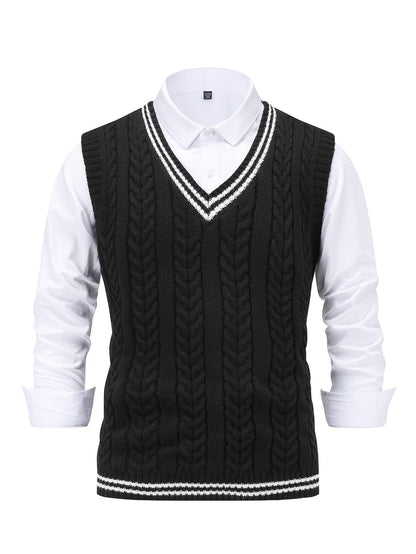 Lionel | Classic Cable-Knit Sweater Vest