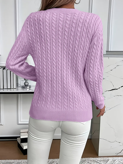 Lorelei | Cable-Knit Round Neck Sweater