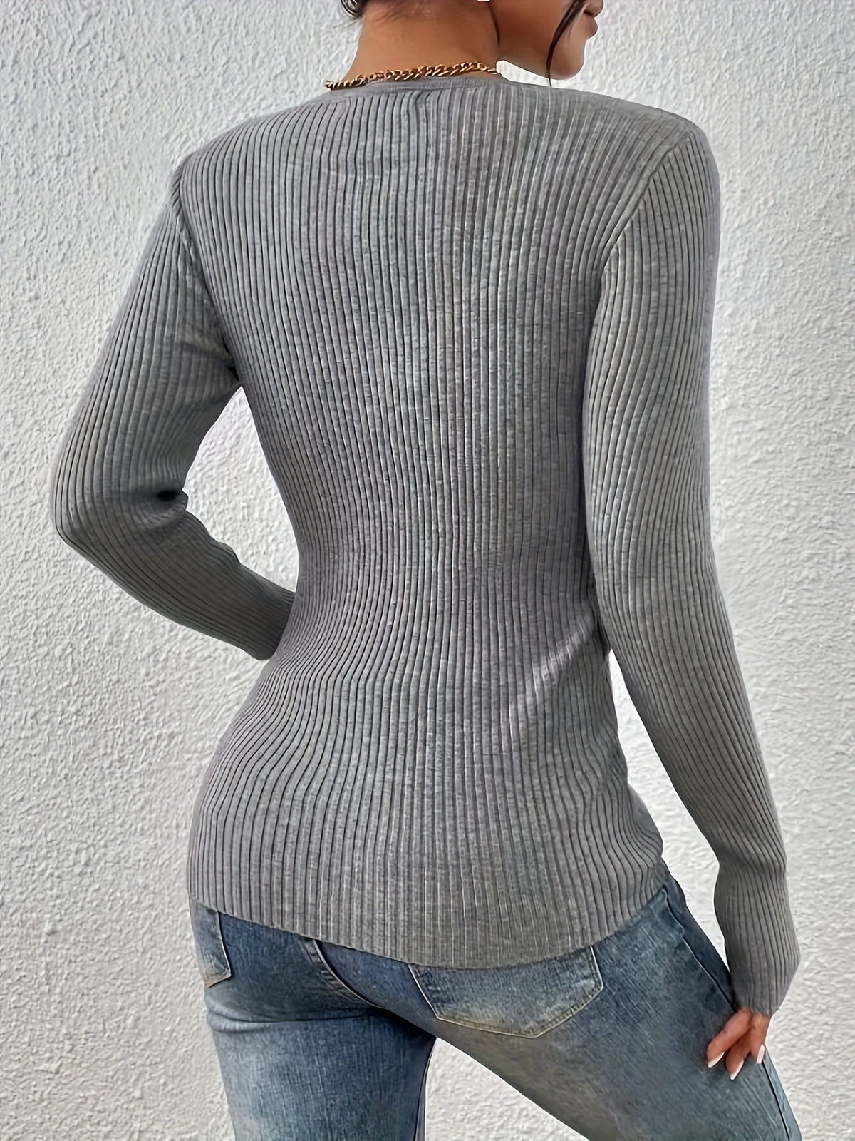 Lorelei | Ribbed Slim-Fit Top