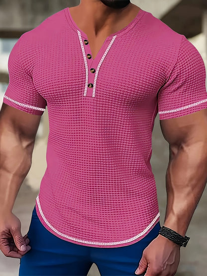 Beckett | Textured Button-Neck Henley