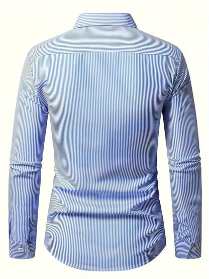 Sullivan | Refined Striped Long Sleeve Shirt