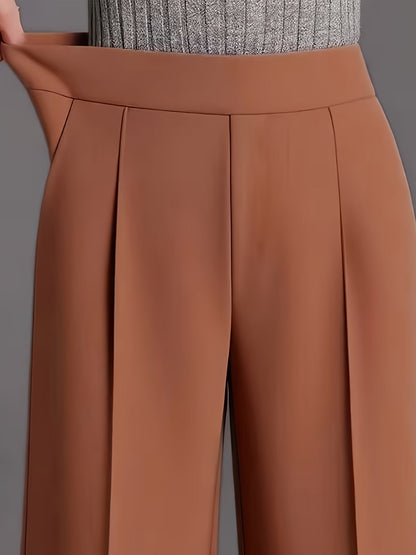 Marlene | High-Waisted Straight-Leg Trousers