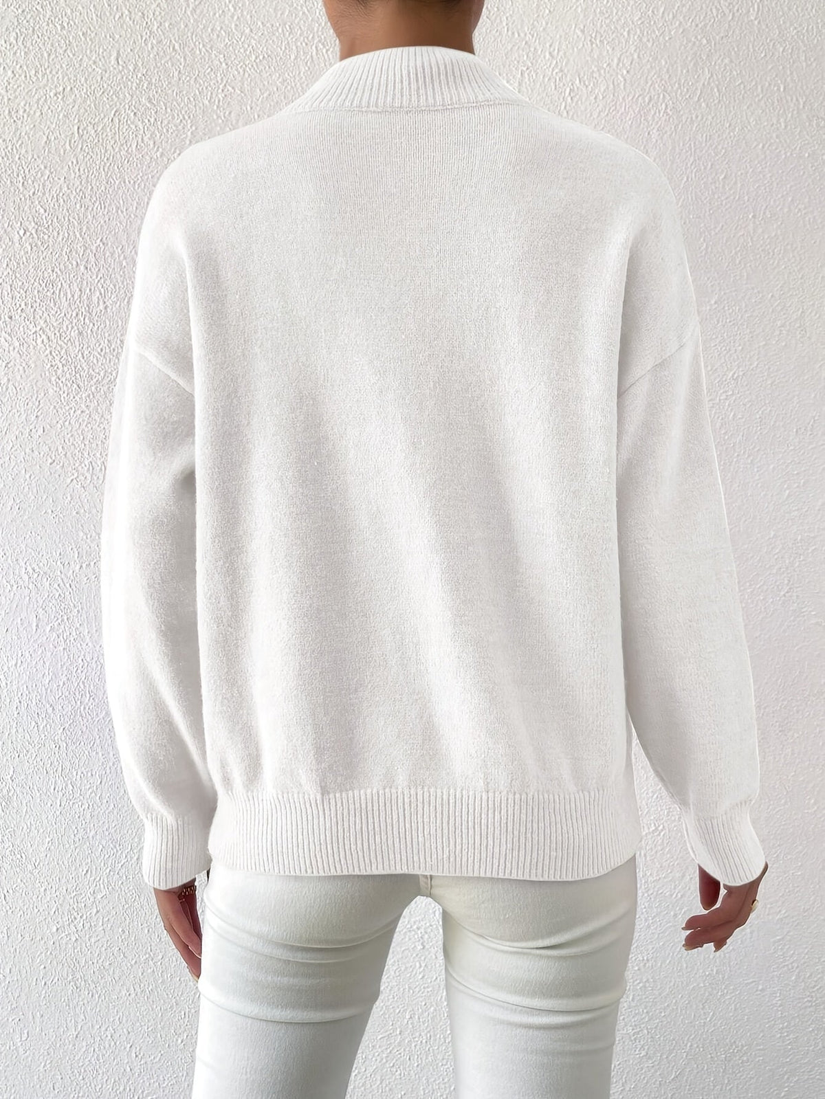 Simone | Relaxed Mock Neck Jumper