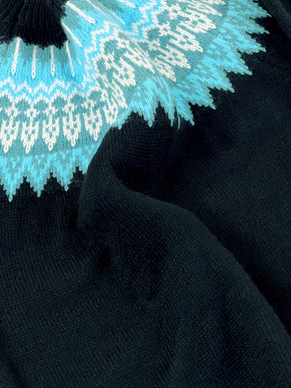 Sylvia | Chunky Jacquard Round Neck Sweater