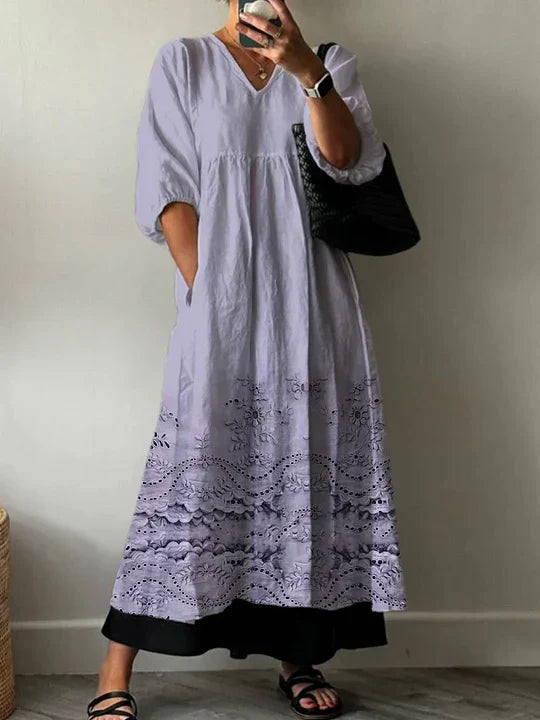 Kelsey Elegant Printed Dress
