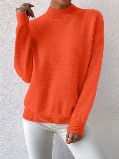 Simone | Relaxed Mock Neck Jumper