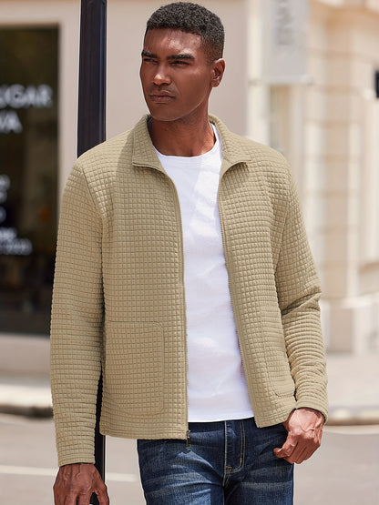 Tobias | Textured Zip-Up Jacket