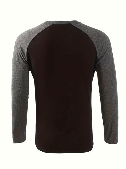 Roman | Two-Tone Raglan Long-Sleeve Top