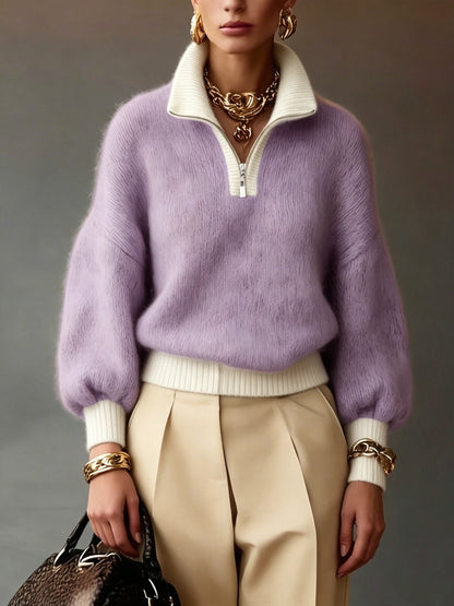 Sylvie | Relaxed Half-Zip Sweater