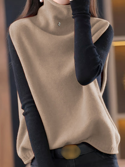 Imogen | High-Neck Sleeveless Vest
