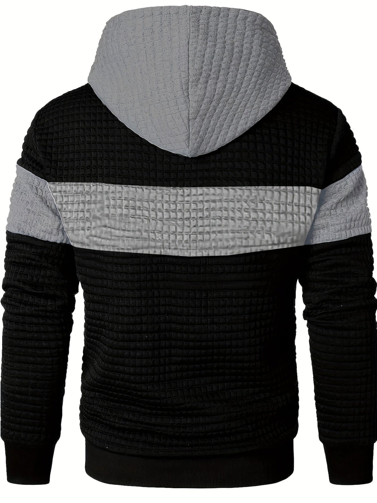 Rutherford | Textured Colour-Block Hoodie