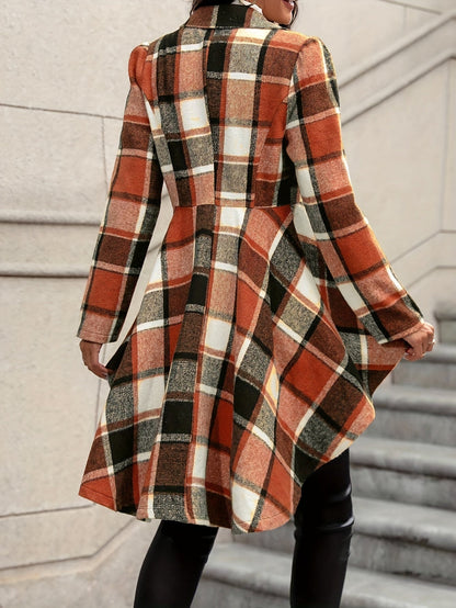 Marlena | Checked Peplum Jacket
