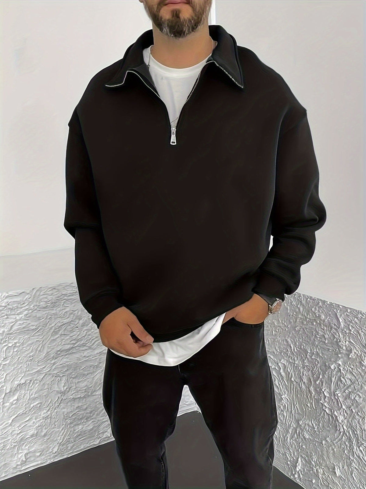 Gideon | Collared Half-Zip Sweatshirt