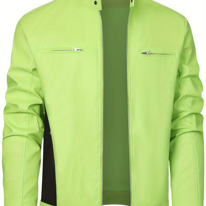 Wallace | Stand-Collar Moto Jacket