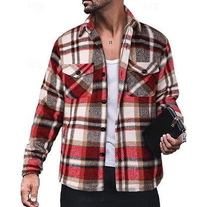 Calvin | Rugged Checked Shirt Jacket