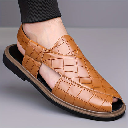 Nathaniel | Woven-Effect Slip-On Sandals