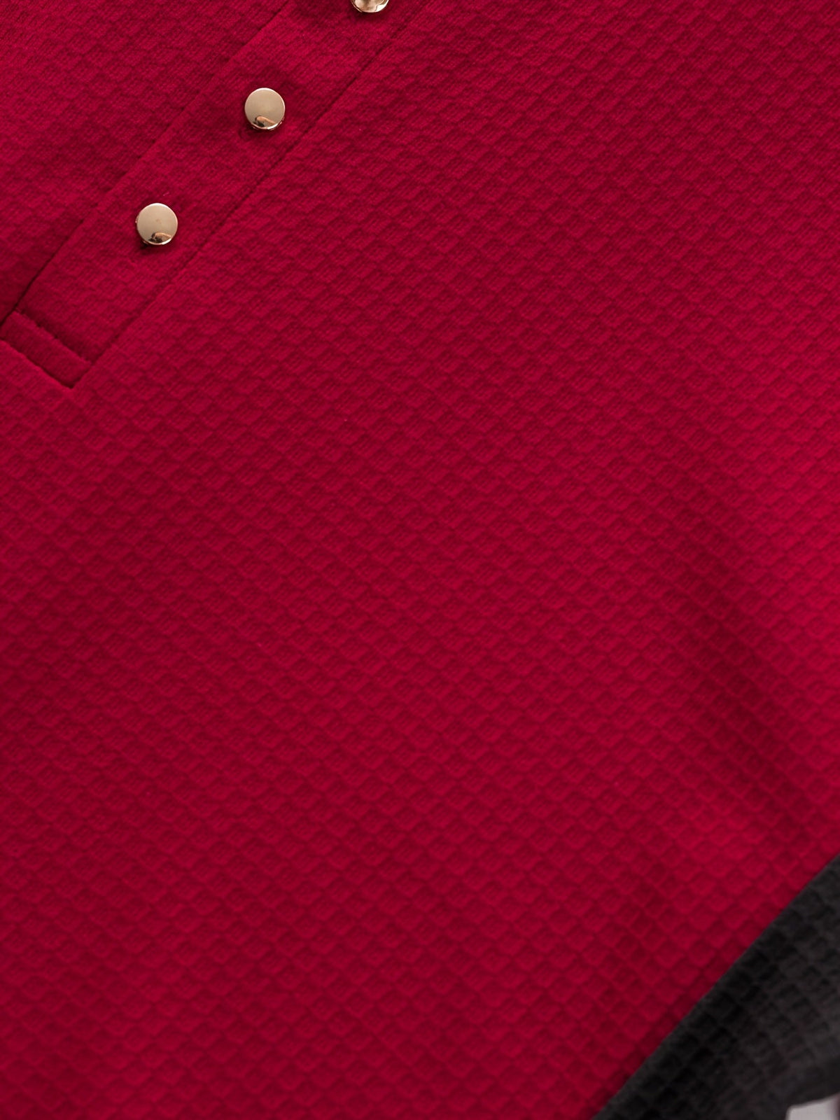 Sawyer | Textured Contrast Henley Shirt