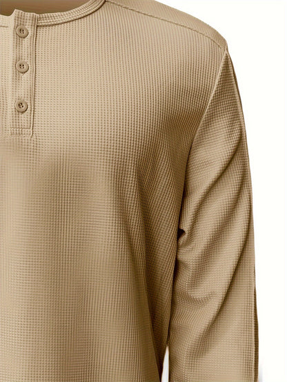 Lincoln | Textured Henley Shirt