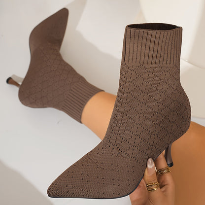 Odile | Pointed-Toe Heeled Ankle Boots