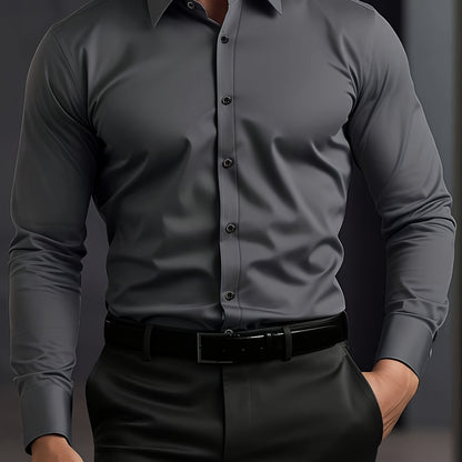 Leon | Refined Long Sleeve Business Shirt