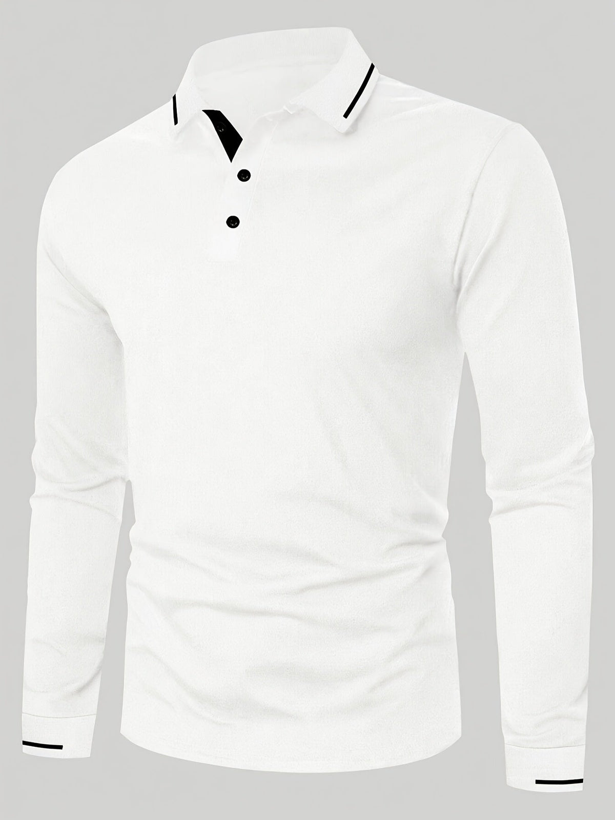 Reginald | Refined Long-Sleeve Polo Shirt