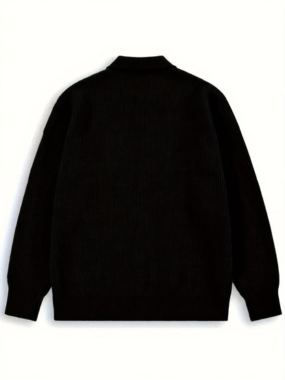 Wesley | Ribbed Collared Cardigan
