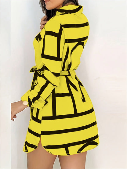 Lorena | Belted Statement Shirt Dress