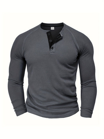 Tobias | Refined Button-Placket Henley Top