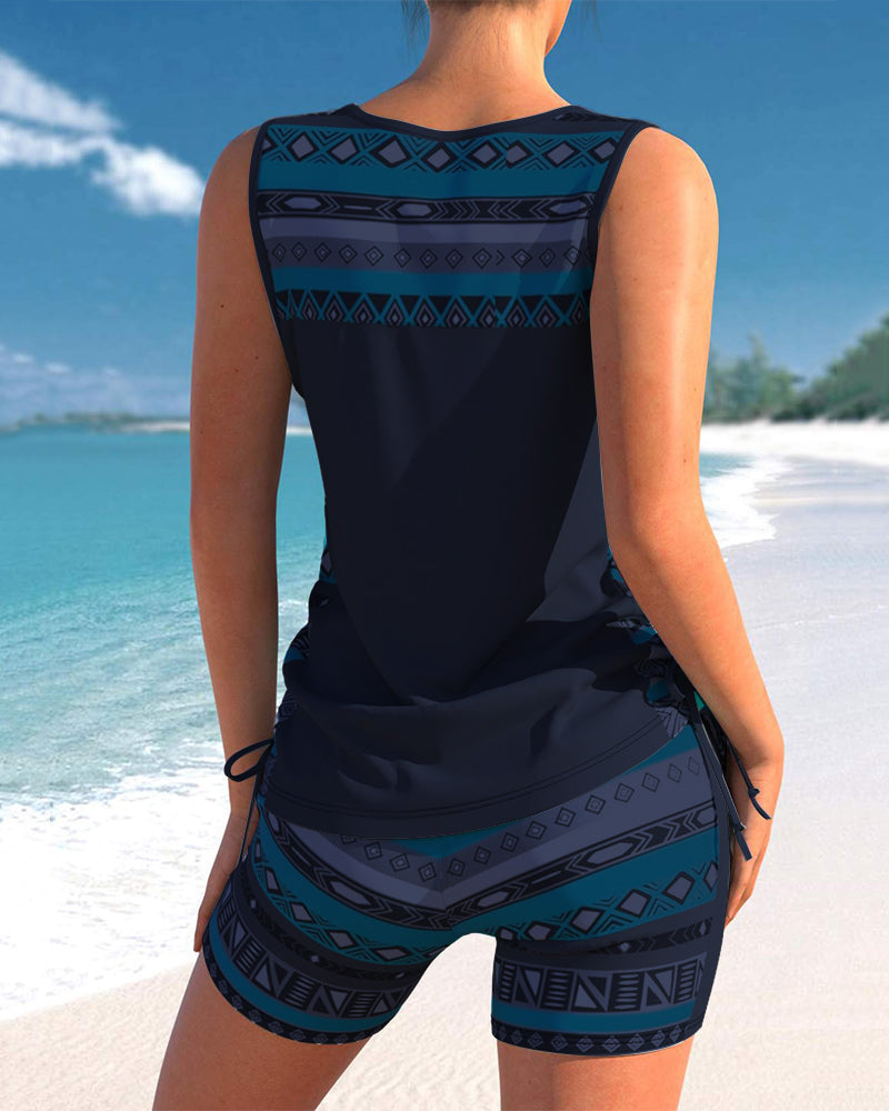 Sylvia - Tankini Featuring Geometric Print