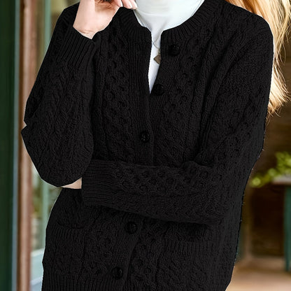 Winifred | Textured Button-Front Cardigan