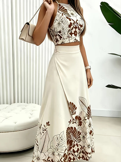 Nora | Tropical Print Skirt Set