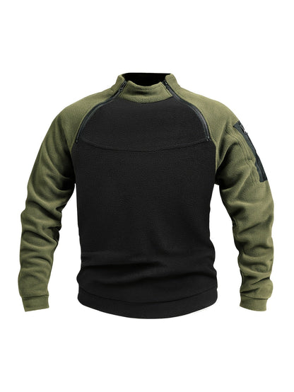 Grady | Zip-Detail Military Pullover