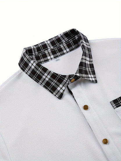 Curtis | Textured Contrast-Trim Shirt