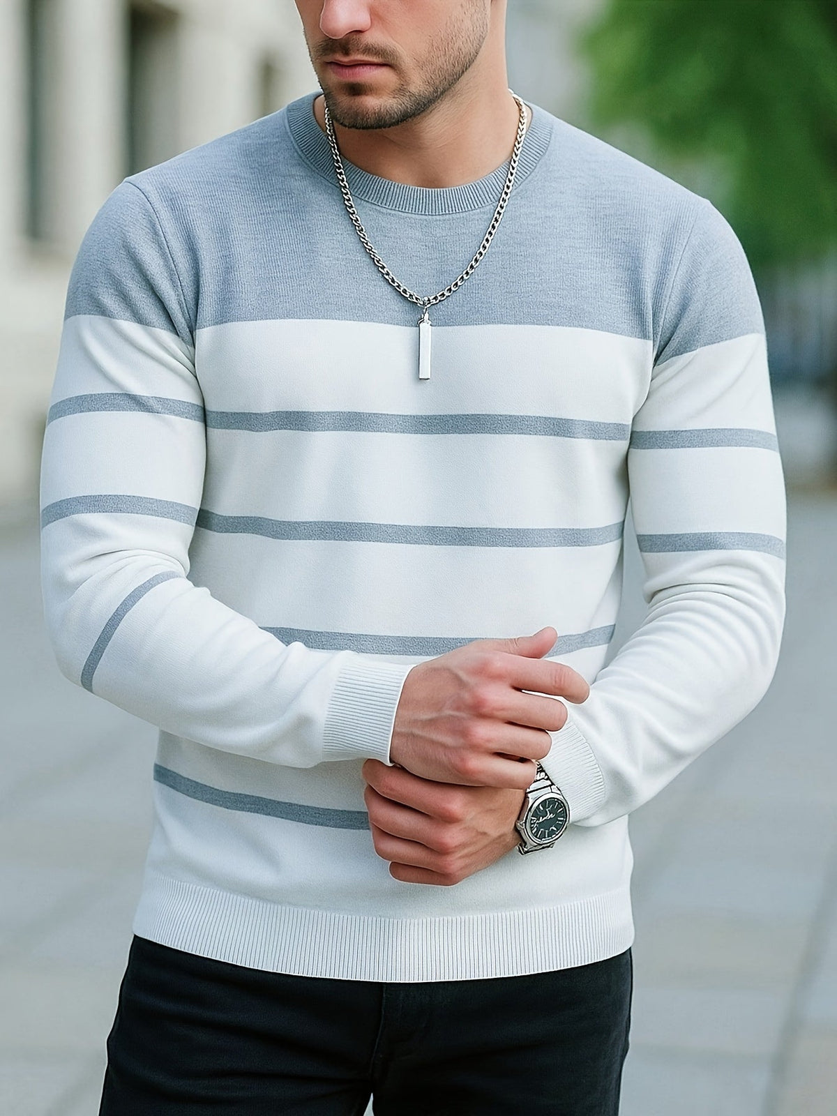 Lawson | Striped Crew-Neck Sweater
