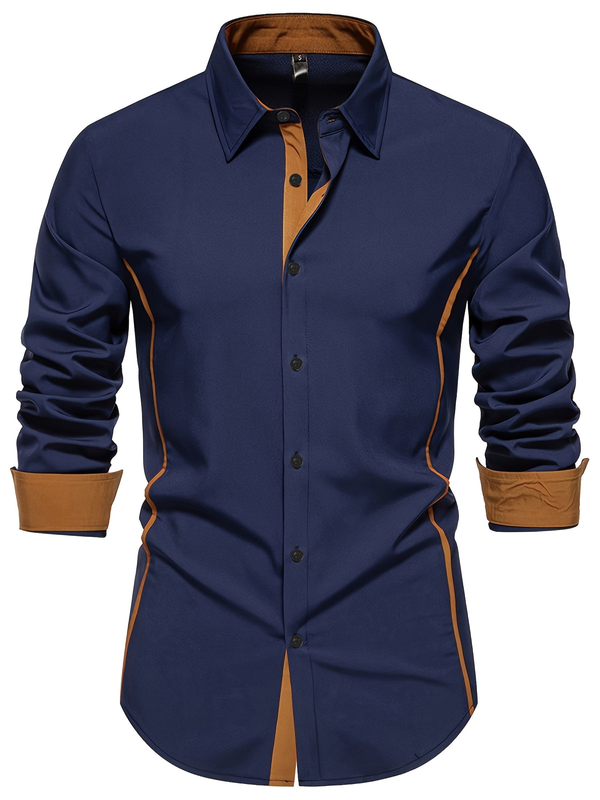 Damon | Contrast-Trim Slim Fit Shirt