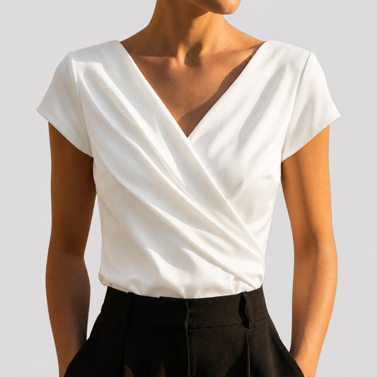 Giselle | Draped Wrap Blouse