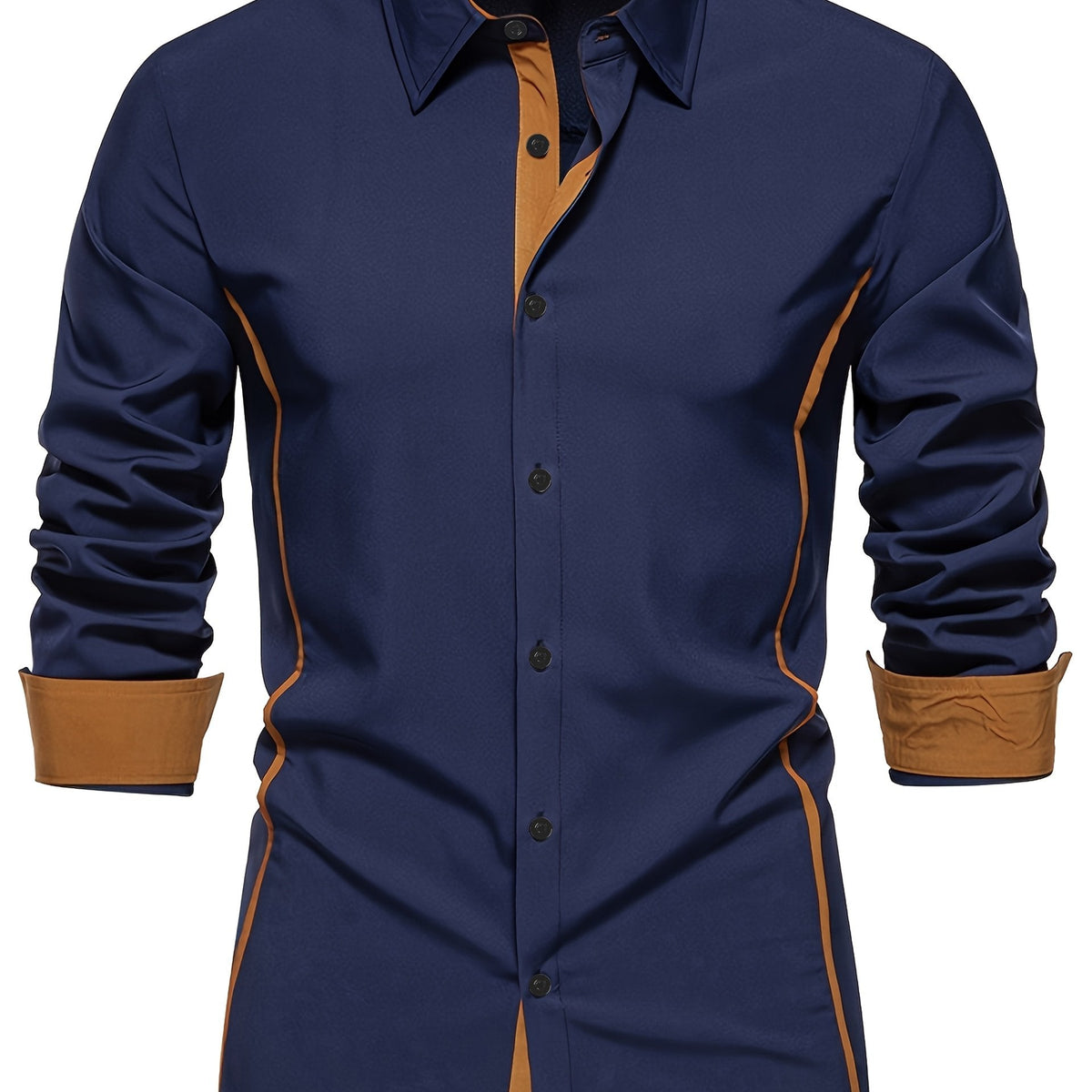 Damon | Contrast-Trim Slim Fit Shirt