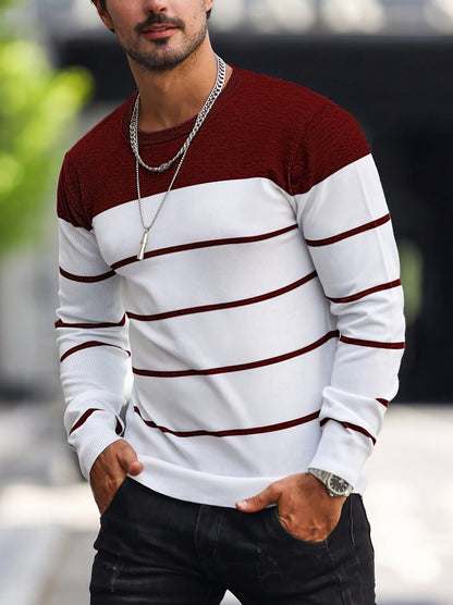 Rory | Colour-Block Striped Pullover