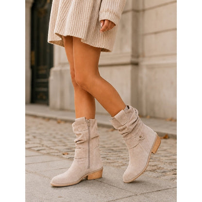 Josephine | Slouchy Block-Heel Ankle Boots