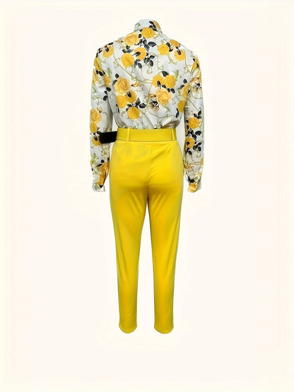 Marlene | Elegant Floral Two-Piece Set