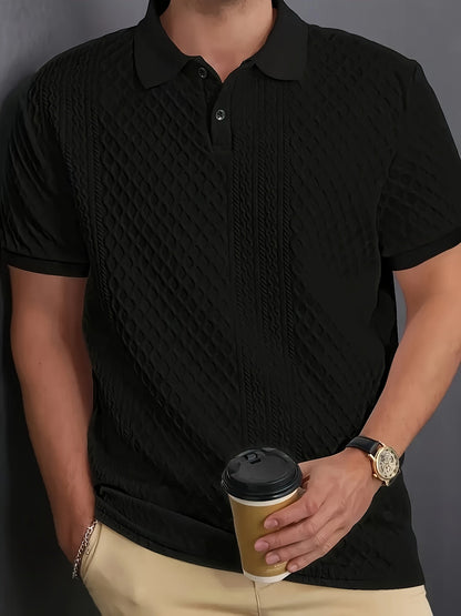 Harrington | Textured Business Polo Shirt