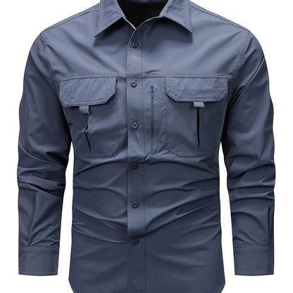 Hollis | Utility Long-Sleeve Cargo Shirt
