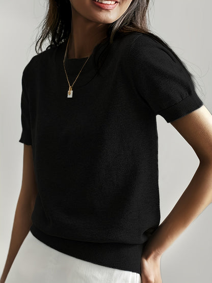 Tabitha | Softly Draped Short-Sleeve Top