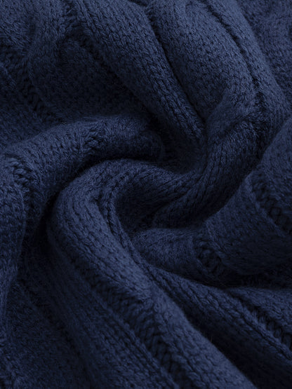 Elliot | Shawl Collar Cable-Knit Cardigan