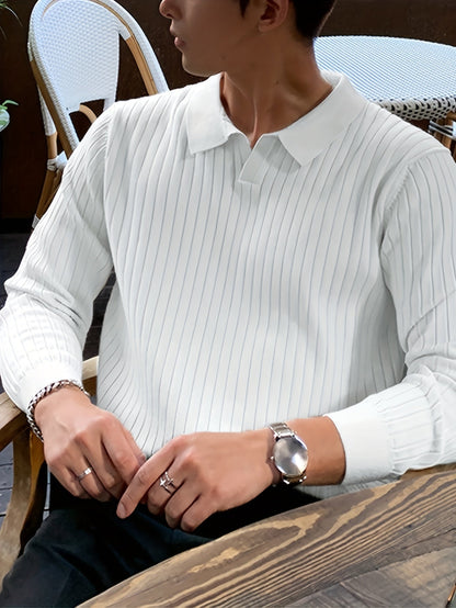 Leopold | Refined Ribbed Collared Jumper